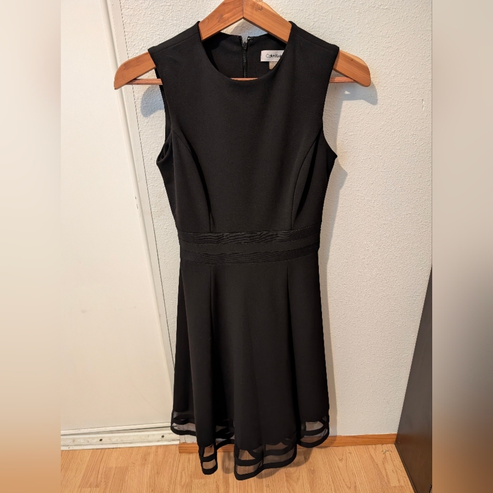 Calvin‎ Klein Elegant Black Sleeveless Dress